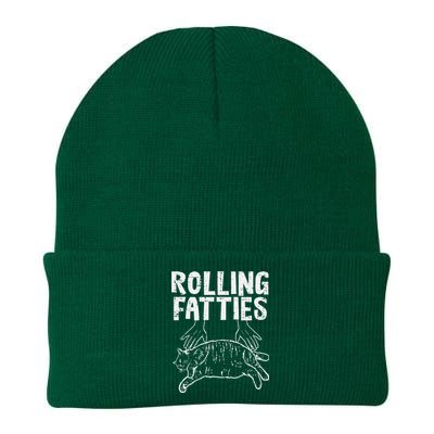 Rolling Fatties Cat Funny Fat Kitten Knit Cap Winter Beanie