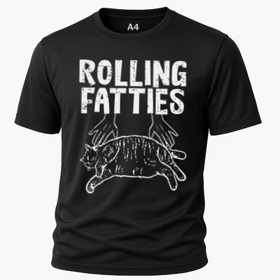 Rolling Fatties Cat Funny Fat Kitten Performance Shirt