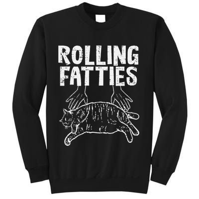 Rolling Fatties Cat Funny Fat Kitten Sweatshirt