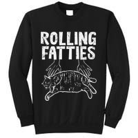 Rolling Fatties Cat Funny Fat Kitten Sweatshirt