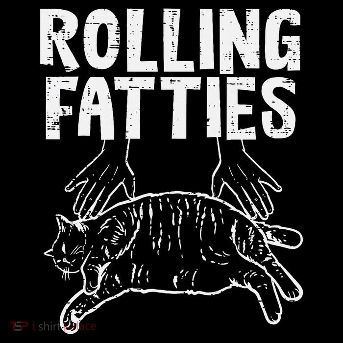 Rolling Fatties Cat Funny Fat Kitten Bucket Hat