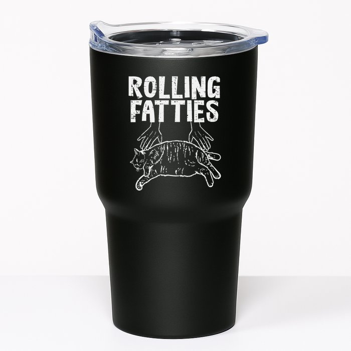 Rolling Fatties Cat Funny Fat Kitten Tumbler