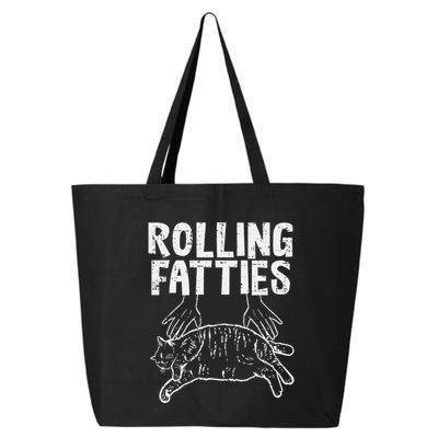 Rolling Fatties Cat Funny Fat Kitten 25L Jumbo Tote
