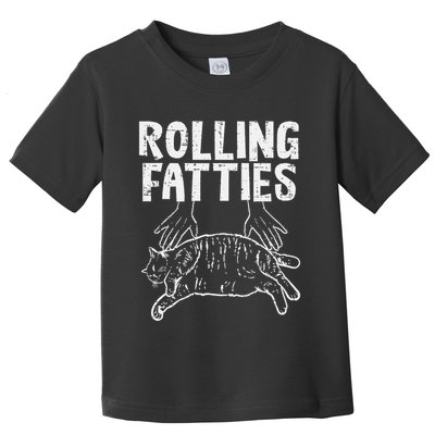 Rolling Fatties Cat Funny Fat Kitten Toddler T-Shirt