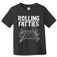 Rolling Fatties Cat Funny Fat Kitten Toddler T-Shirt