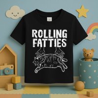 Rolling Fatties Cat Funny Fat Kitten Toddler T-Shirt