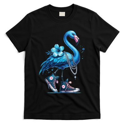 Retro Flamingo Chucks And Pearls Comma La Kamala Harris 2024 T-Shirt