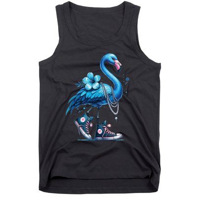 Retro Flamingo Chucks And Pearls Comma La Kamala Harris 2024 Tank Top