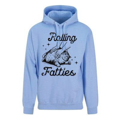 Rolling Fatties Cat Funny Cute Cat Lover Kitten Owner Kitty Unisex Surf Hoodie