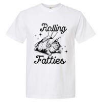 Rolling Fatties Cat Funny Cute Cat Lover Kitten Owner Kitty Garment-Dyed Heavyweight T-Shirt