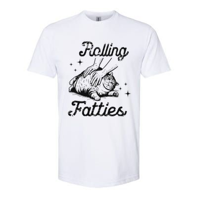 Rolling Fatties Cat Funny Cute Cat Lover Kitten Owner Kitty Softstyle CVC T-Shirt