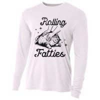 Rolling Fatties Cat Funny Cute Cat Lover Kitten Owner Kitty Cooling Performance Long Sleeve Crew