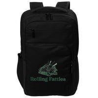 Rolling Fatties Cat Funny Cute Impact Tech Backpack