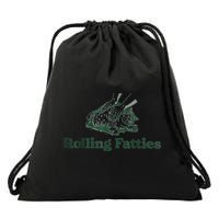 Rolling Fatties Cat Funny Cute Drawstring Bag