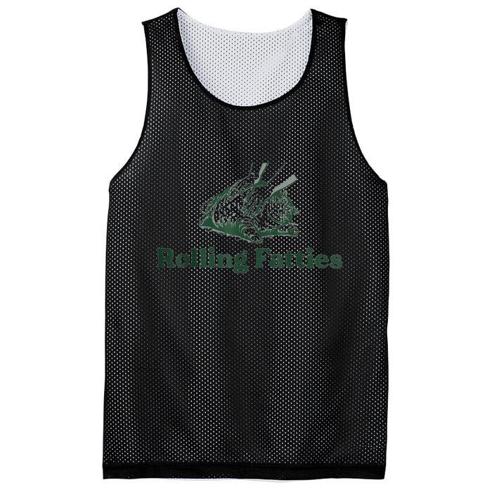 Rolling Fatties Cat Funny Cute Mesh Reversible Basketball Jersey Tank