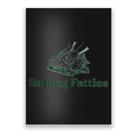 Rolling Fatties Cat Funny Cute Poster