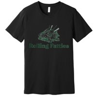 Rolling Fatties Cat Funny Cute Premium T-Shirt