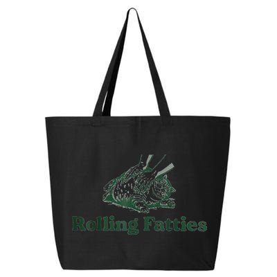 Rolling Fatties Cat Funny Cute 25L Jumbo Tote