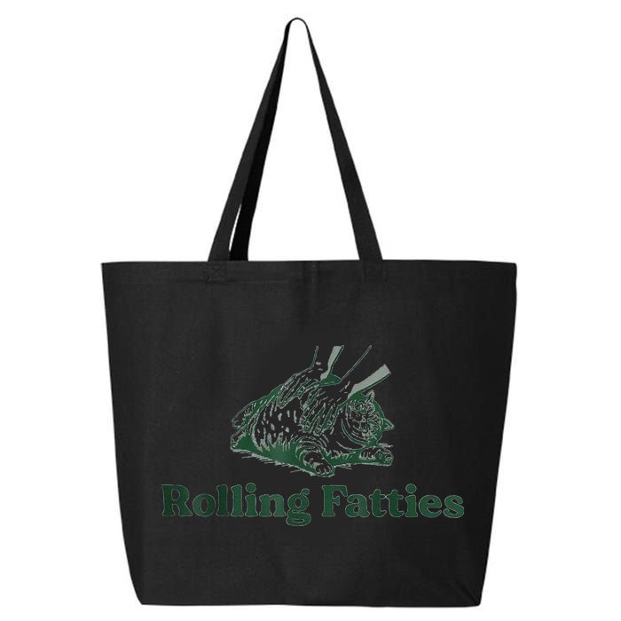 Rolling Fatties Cat Funny Cute 25L Jumbo Tote