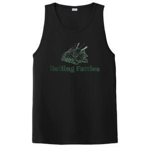 Rolling Fatties Cat Funny Cute PosiCharge Competitor Tank