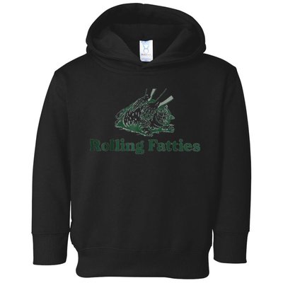 Rolling Fatties Cat Funny Cute Toddler Hoodie