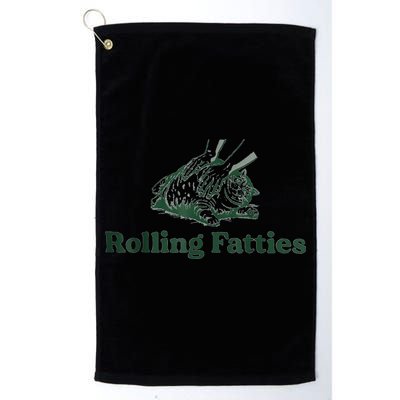 Rolling Fatties Cat Funny Cute Golf Towel