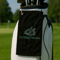 Rolling Fatties Cat Funny Cute Golf Towel