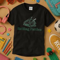 Rolling Fatties Cat Funny Cute Kids T-Shirt