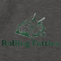 Rolling Fatties Cat Funny Cute Vector Backpack
