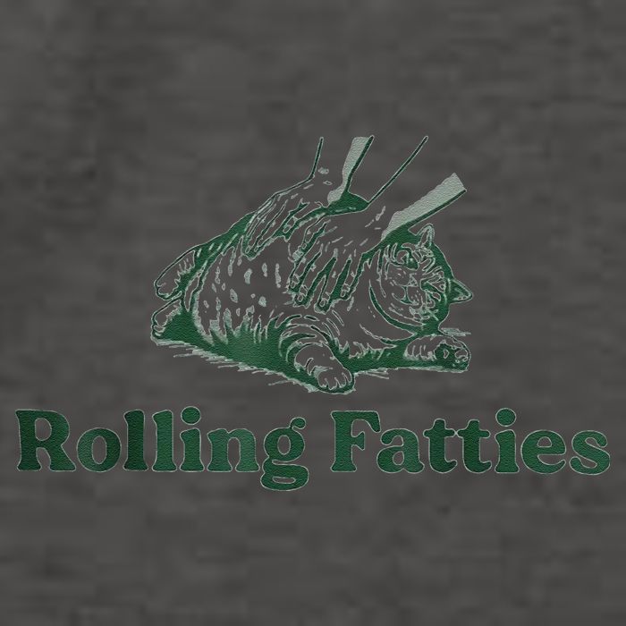 Rolling Fatties Cat Funny Cute Vector Backpack