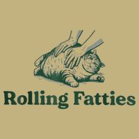Rolling Fatties Cat Funny Cute Cooling Performance Crew T-Shirt