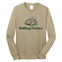 Rolling Fatties Cat Funny Cute Long Sleeve Shirt