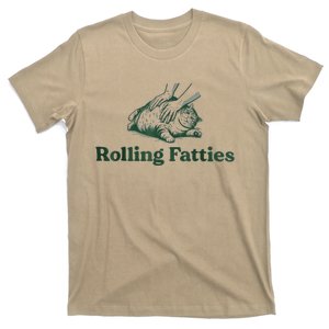 Rolling Fatties Cat Funny Cute T-Shirt