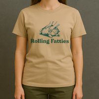 Rolling Fatties Cat Funny Cute T-Shirt