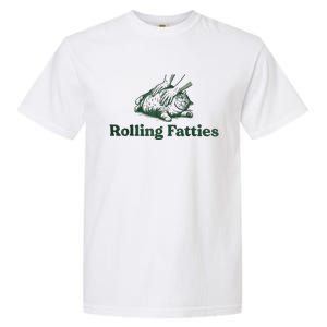 Rolling Fatties Cat Funny Cute Garment-Dyed Heavyweight T-Shirt