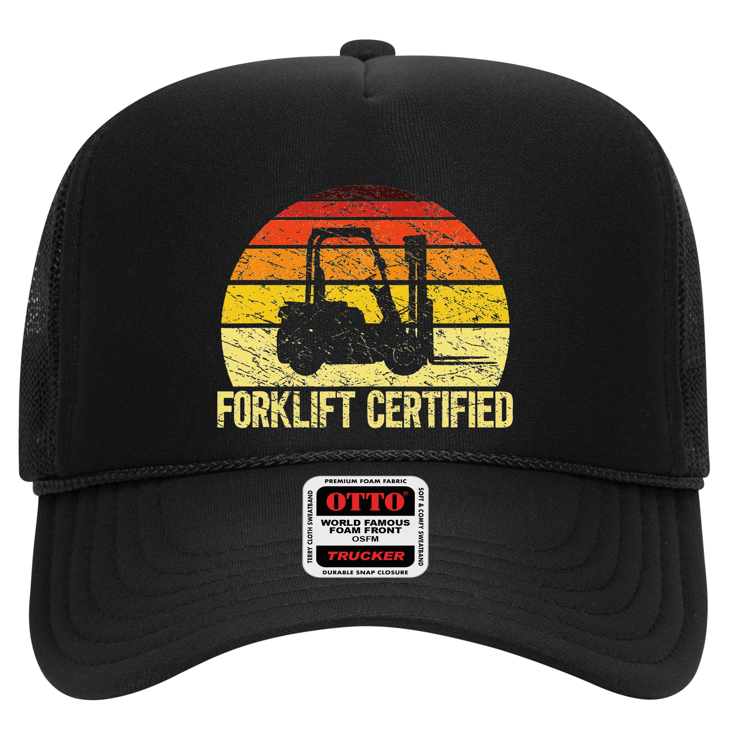 Retro Forklift Certified Forklift Operator Lift Truck Driver Hat