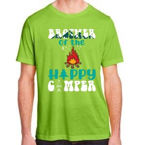 Retro Family Camping Trip Brother Of Happy Camper Birthday Great Gift Adult ChromaSoft Performance T-Shirt