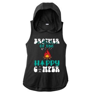 Retro Family Camping Trip Brother Of Happy Camper Birthday Great Gift Ladies PosiCharge Tri-Blend Wicking Draft Hoodie Tank