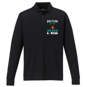 Retro Family Camping Trip Brother Of Happy Camper Birthday Great Gift Performance Long Sleeve Polo