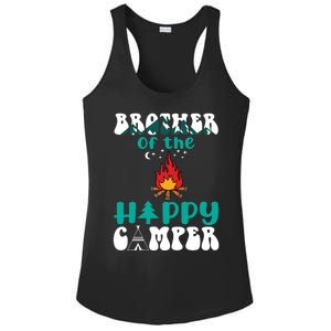 Retro Family Camping Trip Brother Of Happy Camper Birthday Great Gift Ladies PosiCharge Competitor Racerback Tank