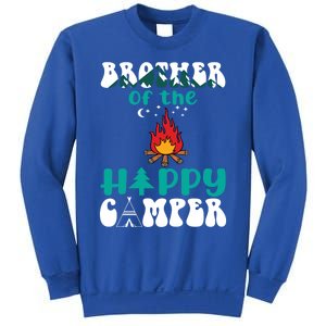 Retro Family Camping Trip Brother Of Happy Camper Birthday Great Gift Sweatshirt