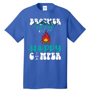 Retro Family Camping Trip Brother Of Happy Camper Birthday Great Gift Tall T-Shirt