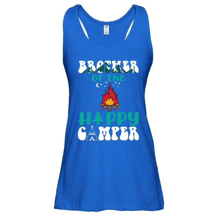 Retro Family Camping Trip Brother Of Happy Camper Birthday Great Gift Ladies Essential Flowy Tank