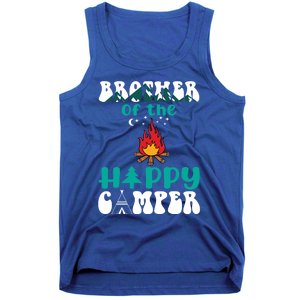 Retro Family Camping Trip Brother Of Happy Camper Birthday Great Gift Tank Top