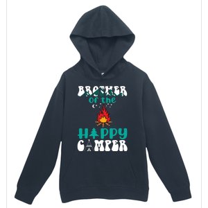 Retro Family Camping Trip Brother Of Happy Camper Birthday Great Gift Urban Pullover Hoodie