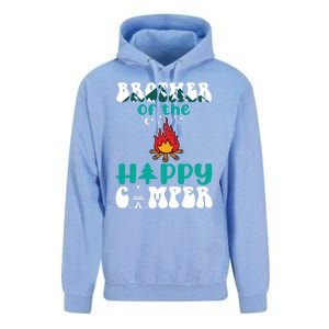 Retro Family Camping Trip Brother Of Happy Camper Birthday Great Gift Unisex Surf Hoodie