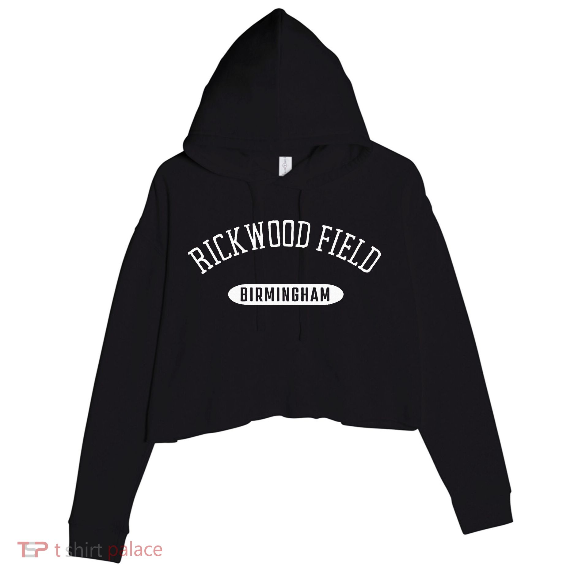 Rickwood Field Classic Style Birmingham Alabama Crop Fleece Hoodie