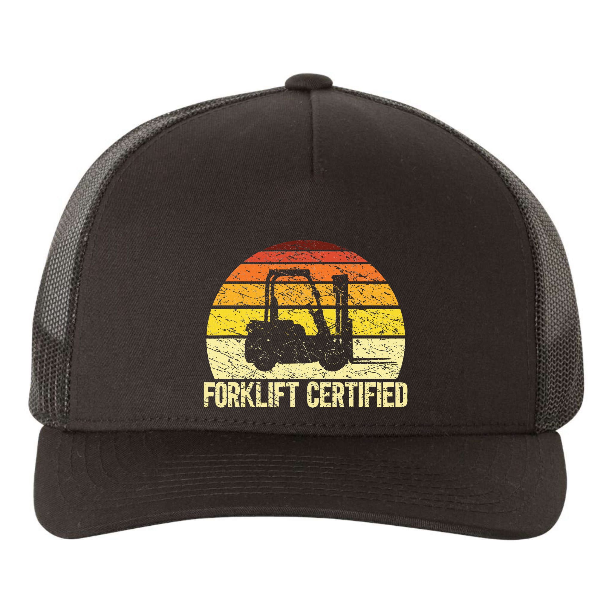 Retro Forklift Certified Forklift Operator Lift Truck Driver Yupoong Adult 5-Panel Trucker Hat