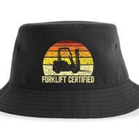 Retro Forklift Certified Forklift Operator Lift Truck Driver Sustainable Bucket Hat