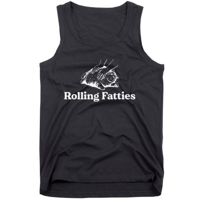 Rolling Fatties Cat Lover Funny Cat Kitten Gift Tank Top